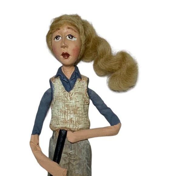 Vintage House of Lloyd Saturday Golf Woman Figurine Sculpture Weekday Women 8 in - Picture 4 of 16